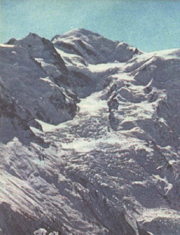 william r clark paccard balmat och de flesta andra andra alpinister tog sig upp till mont blancs topp pa nordsidan Sweden oil painting art